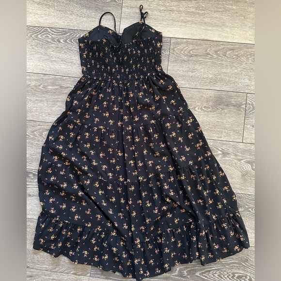 Band of gypsies floral black maxi midi dress SZ M - Picture 8 of 9